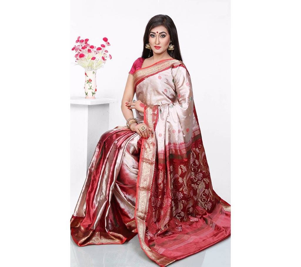 4pay one trunk tosor silk sharee 