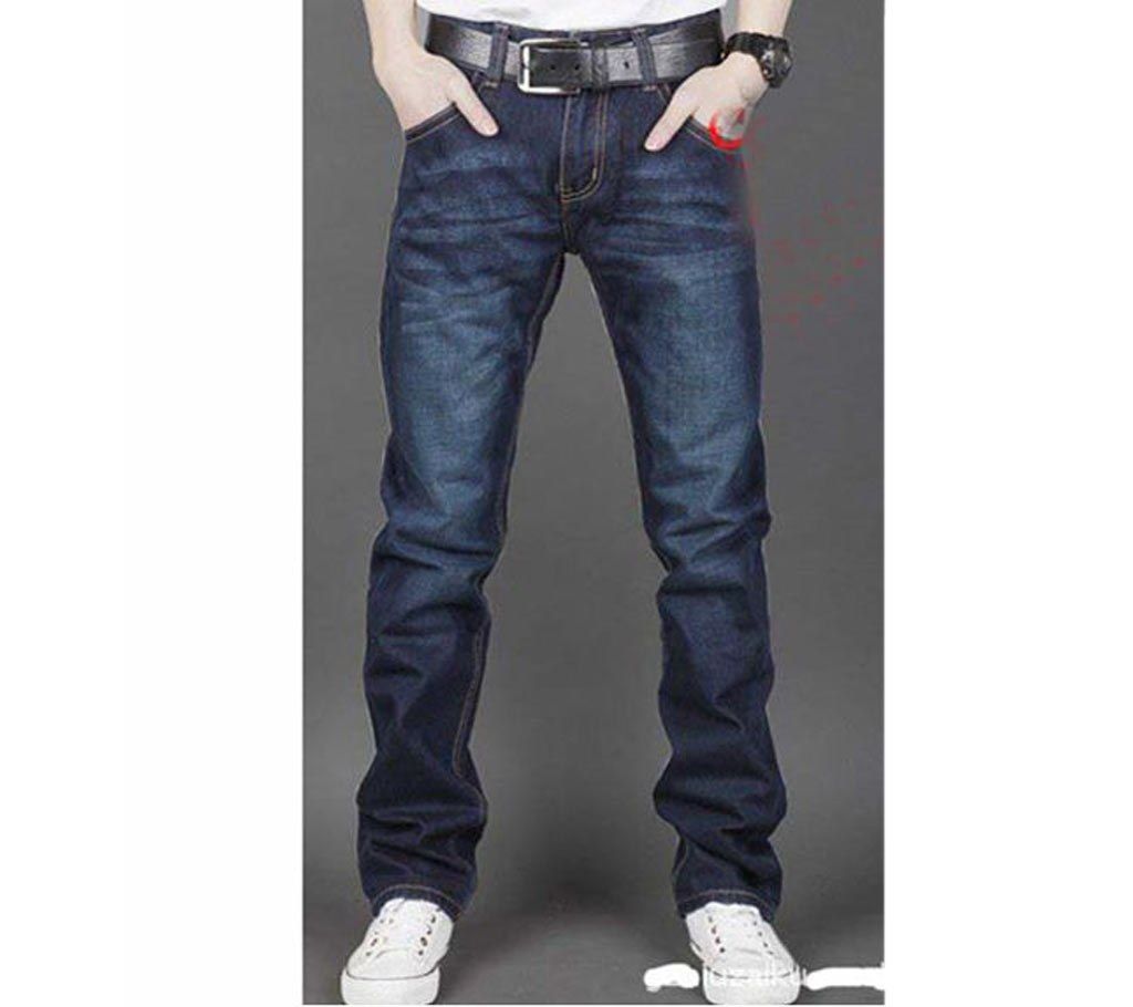 Men's Semi Narrow Fit Jeans Pants 