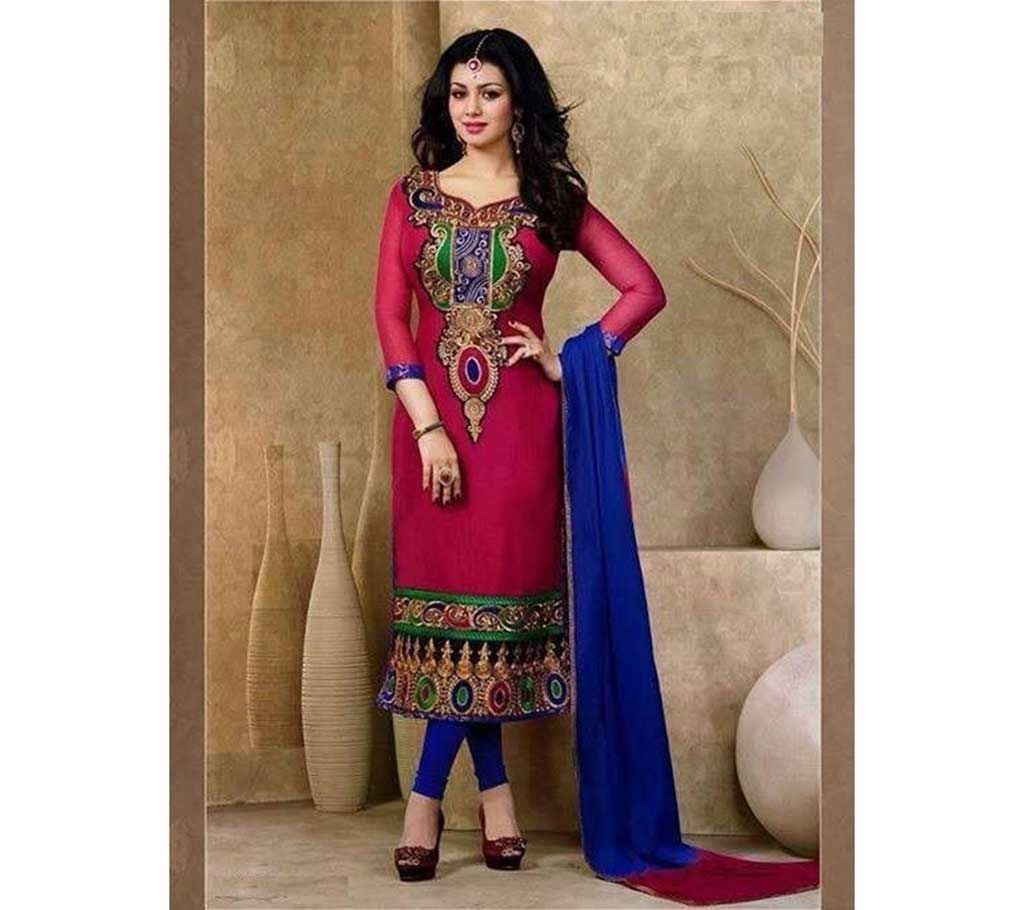 Unstitched Shatin Embroidery Three Piece (Copy) 
