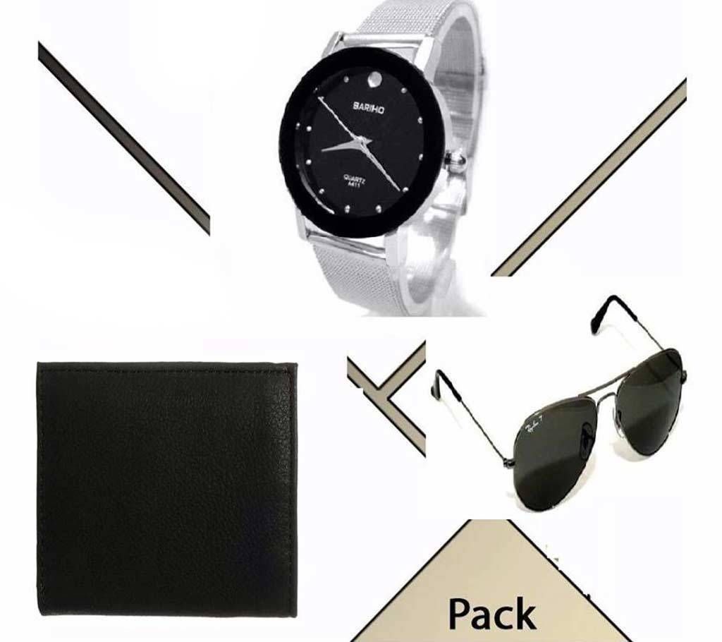 Ray-Ban (copy) sunglasses & Bariho (copy) watch & Wallet