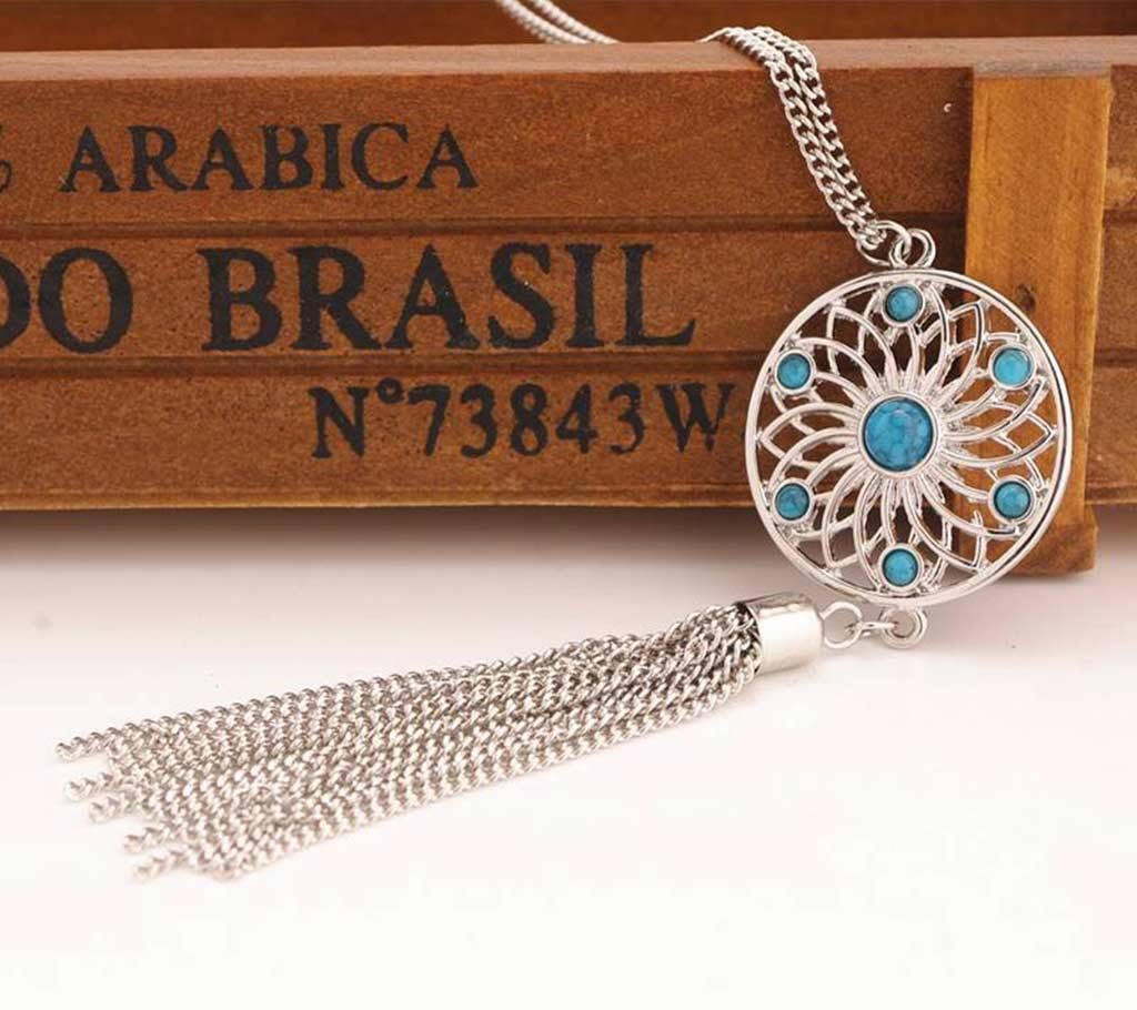 Stone Setting Metal pendant With Chain