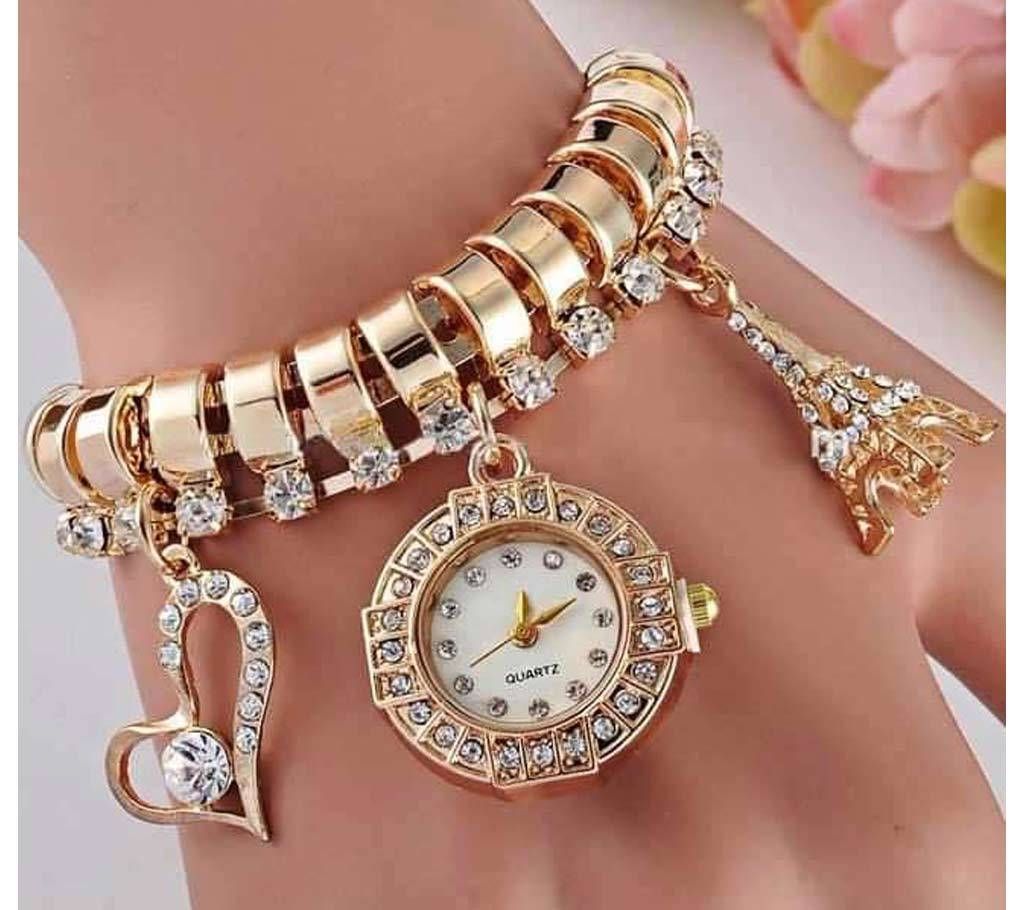Eiffel Tower Designed Bracelet Watch 
