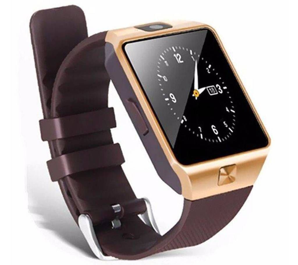 DZ09 Smart Watch - SIM Supported (Gold)