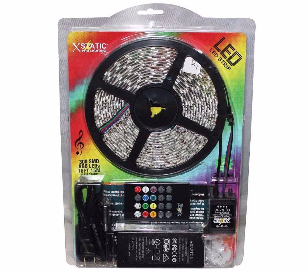 16 Color LED Strip Light with Remote Control