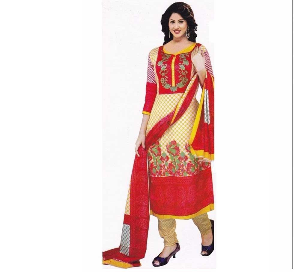 Unstitched Lawn Three Piece 