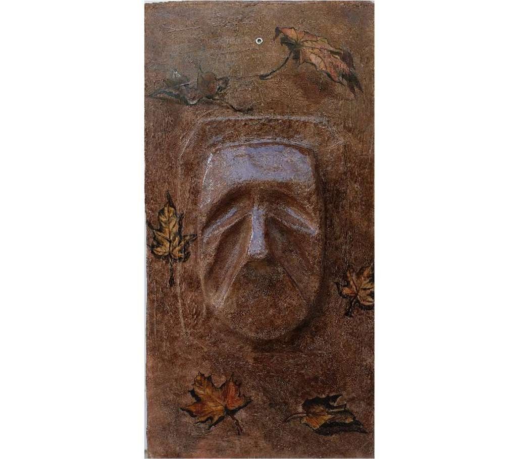 Paper Mash Mask Painting For Wall Decoration