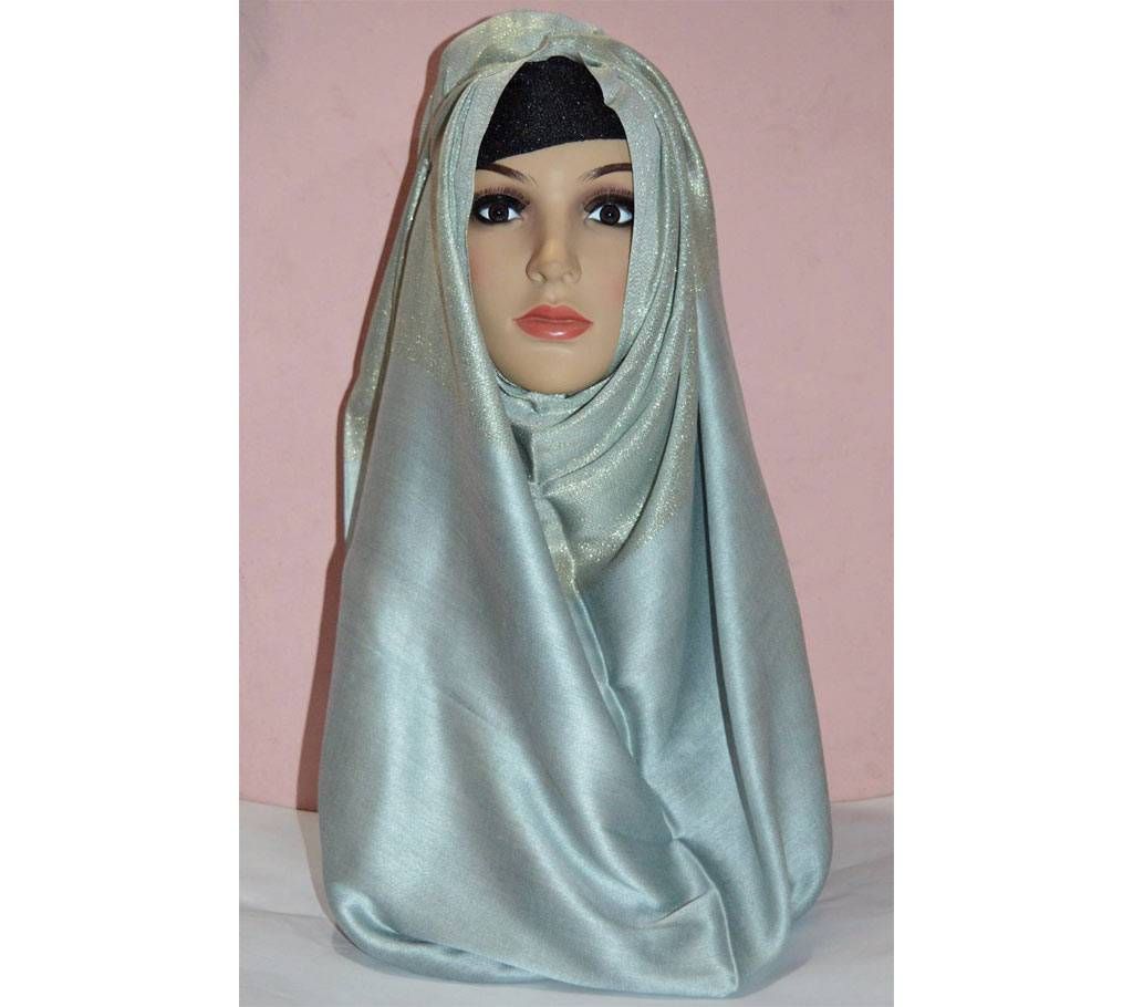 Middle half lurex shimmery hijab