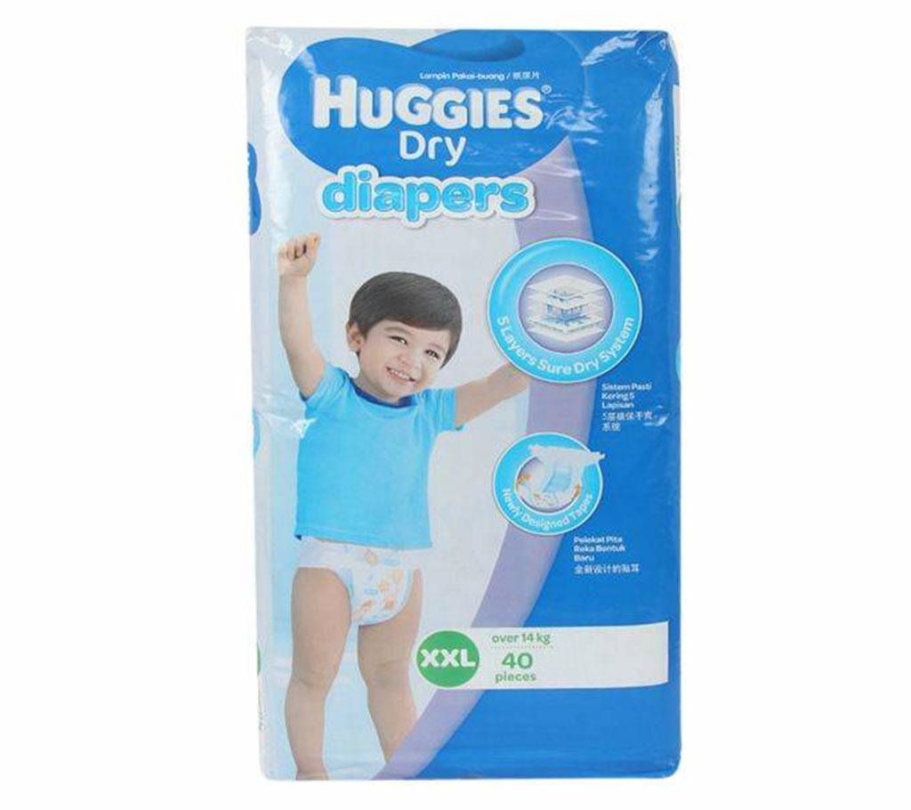 Huggies Dry Diaper -XXL-40 pcs 