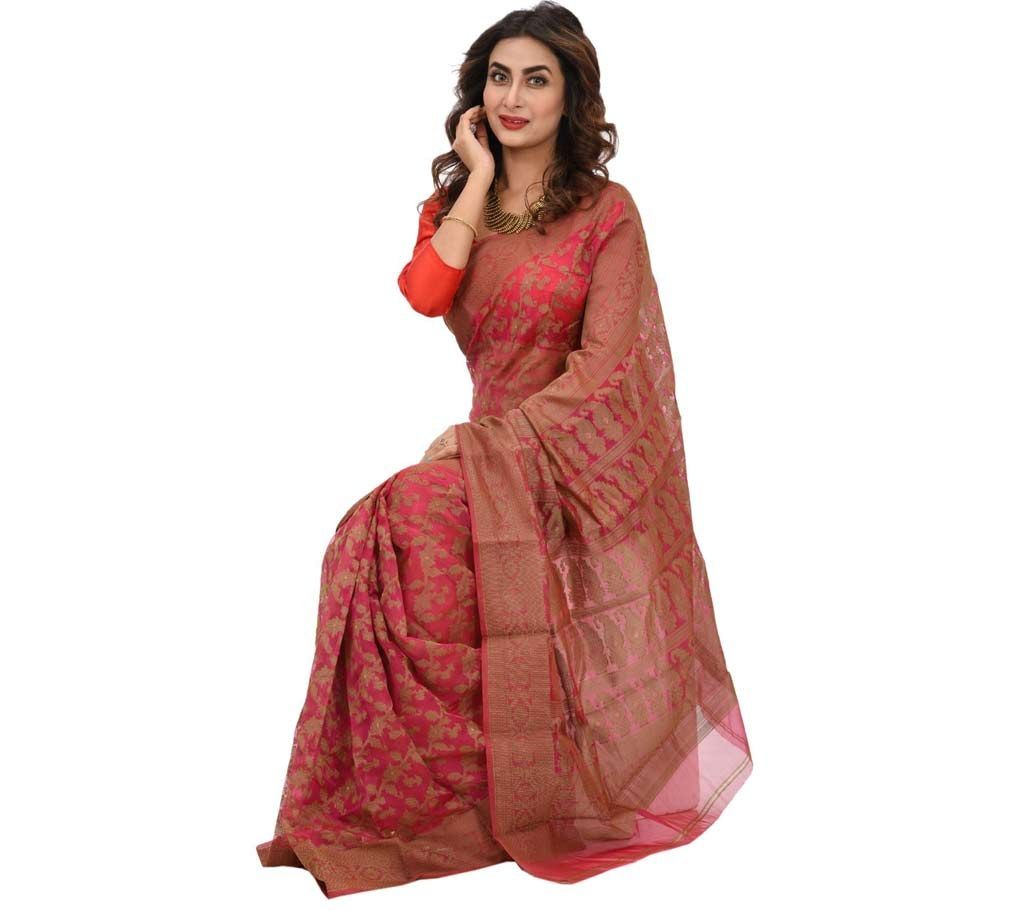 colorful silk jamdani sharee