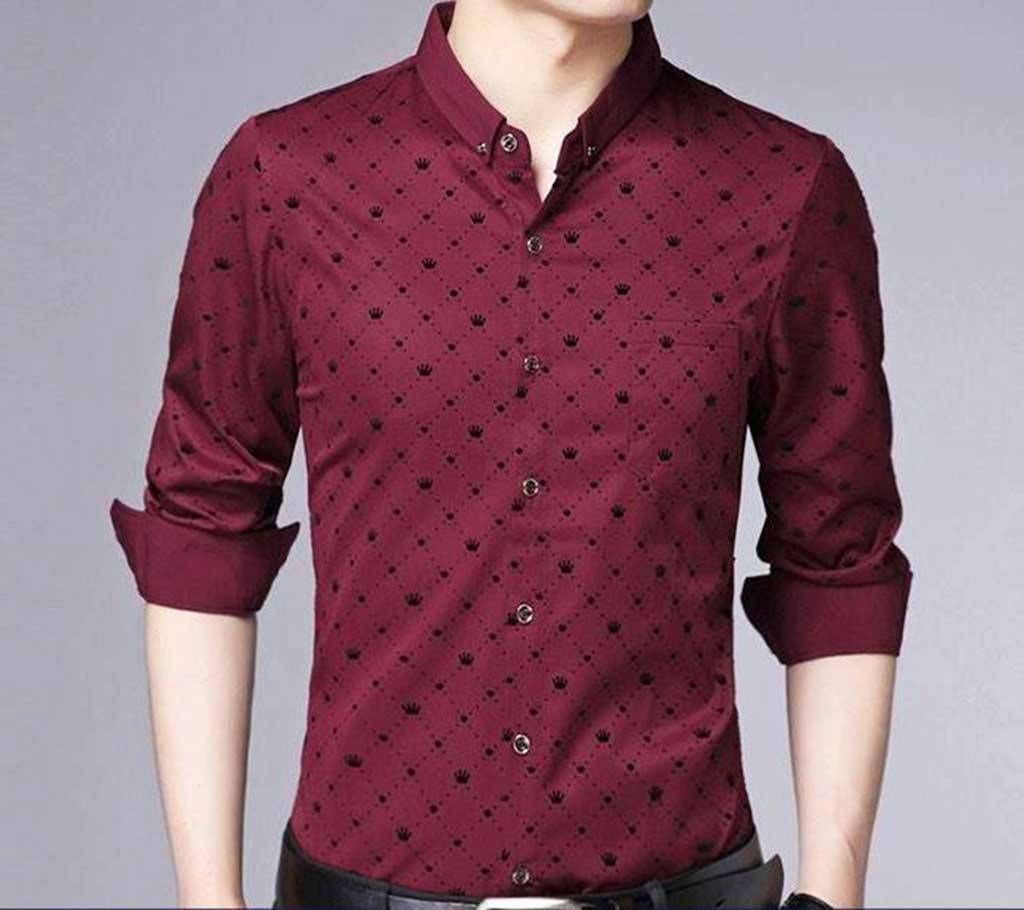 Indian full sleeve cotton casual shirt 