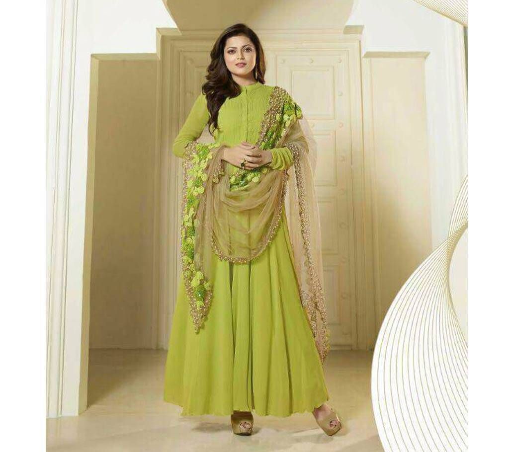 Unstitched replica georgette three pc