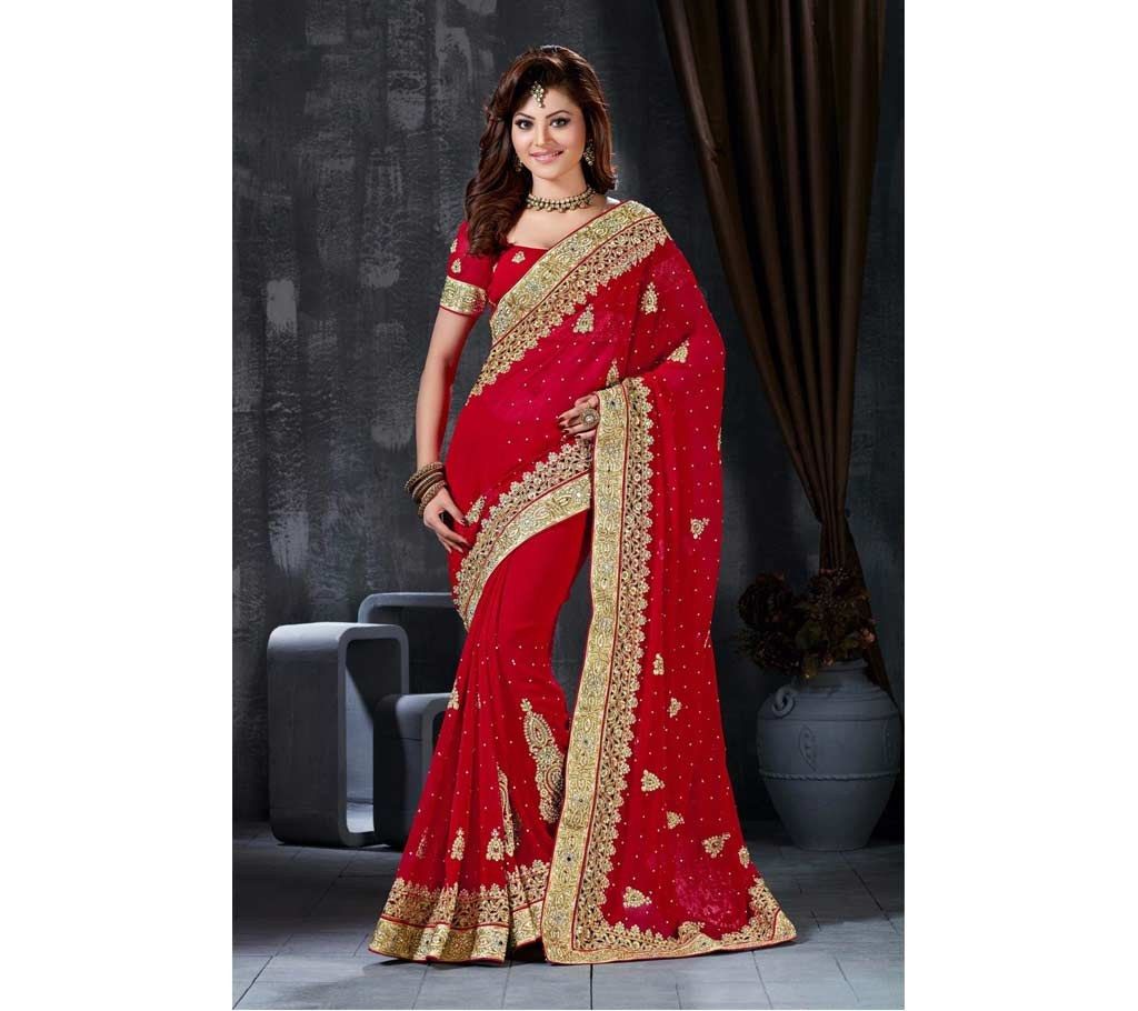 Indian Embroidery Georgette Sharee