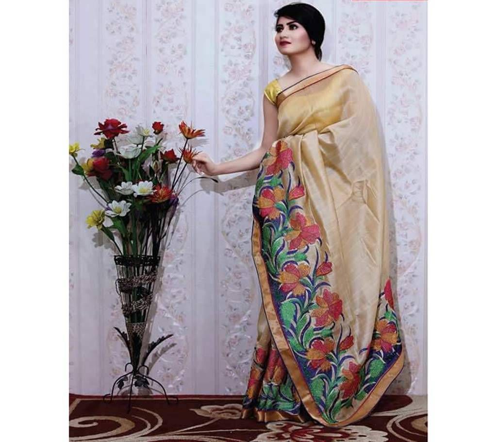  Silk Saree with Embroidery work 