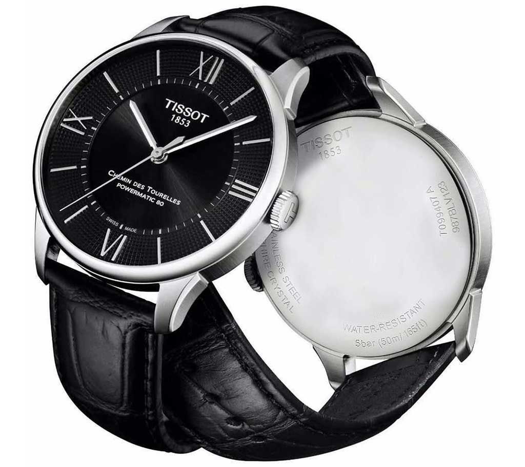 Tissot Black Dial Gents Wristwatch (Copy)