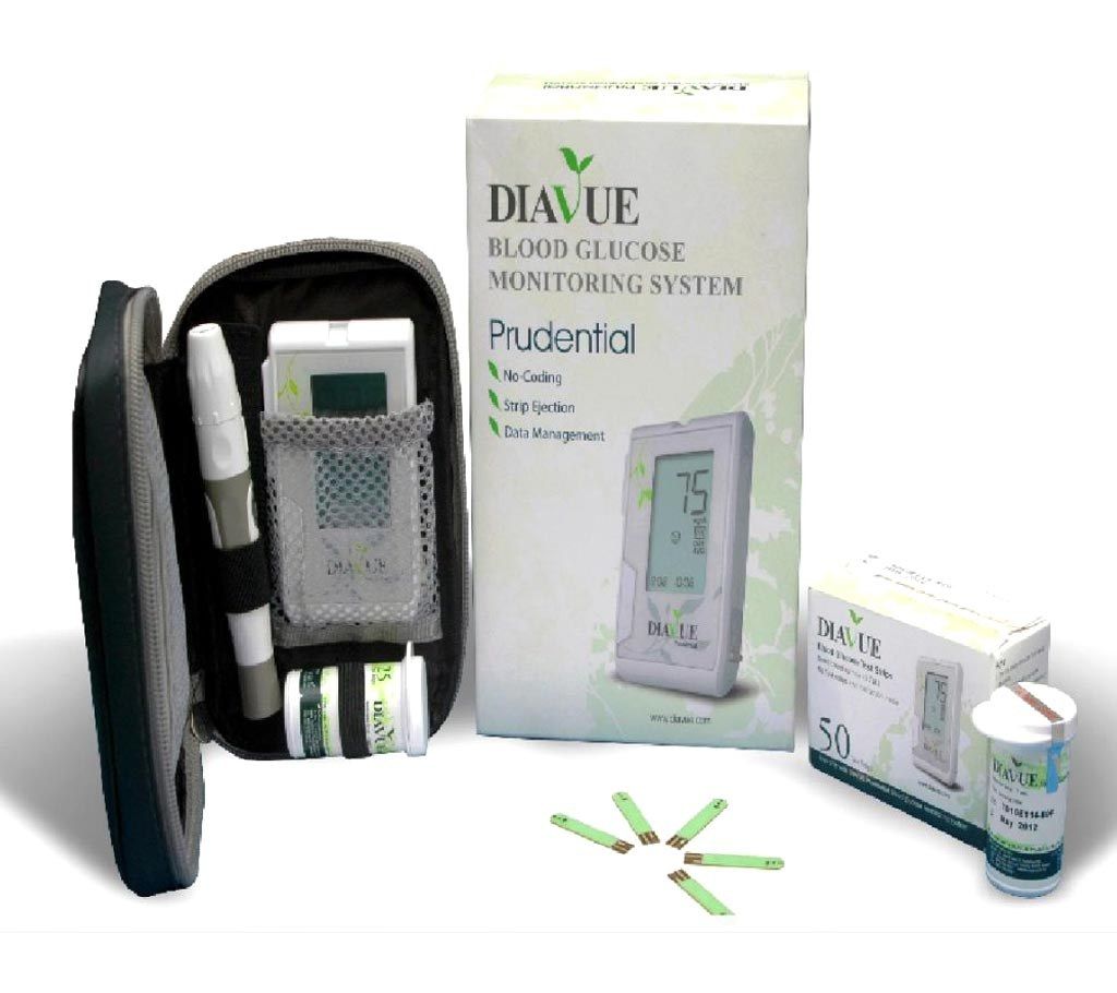 DIAVUE Prudential Blood Glucose Monitor Machine 