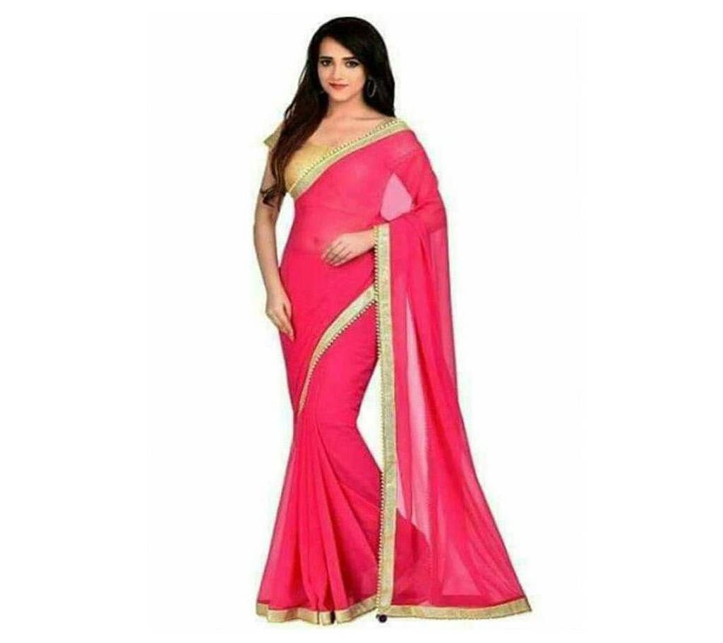 Weightless Georgette Saree with Blouse Piece 