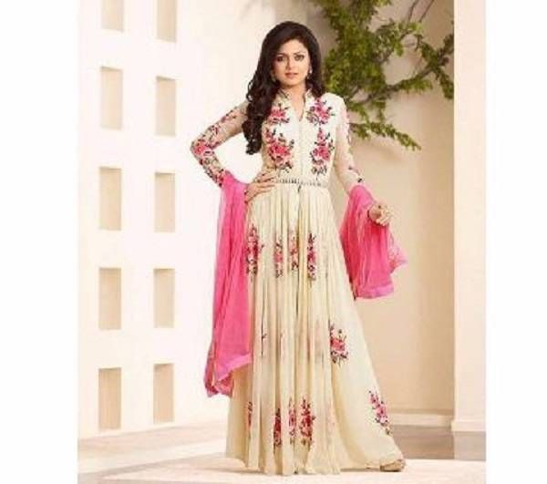 Semi-Stitched Indian Georgette Suit