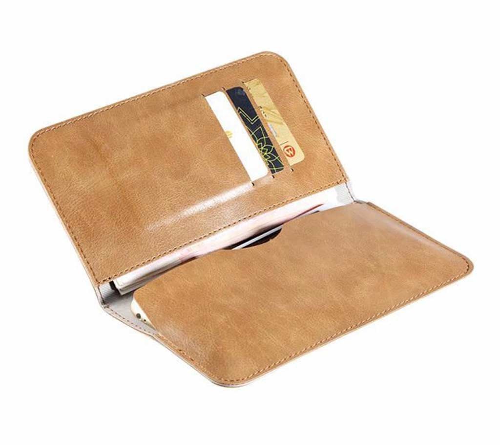 Wallet cum Leather Flip Case 