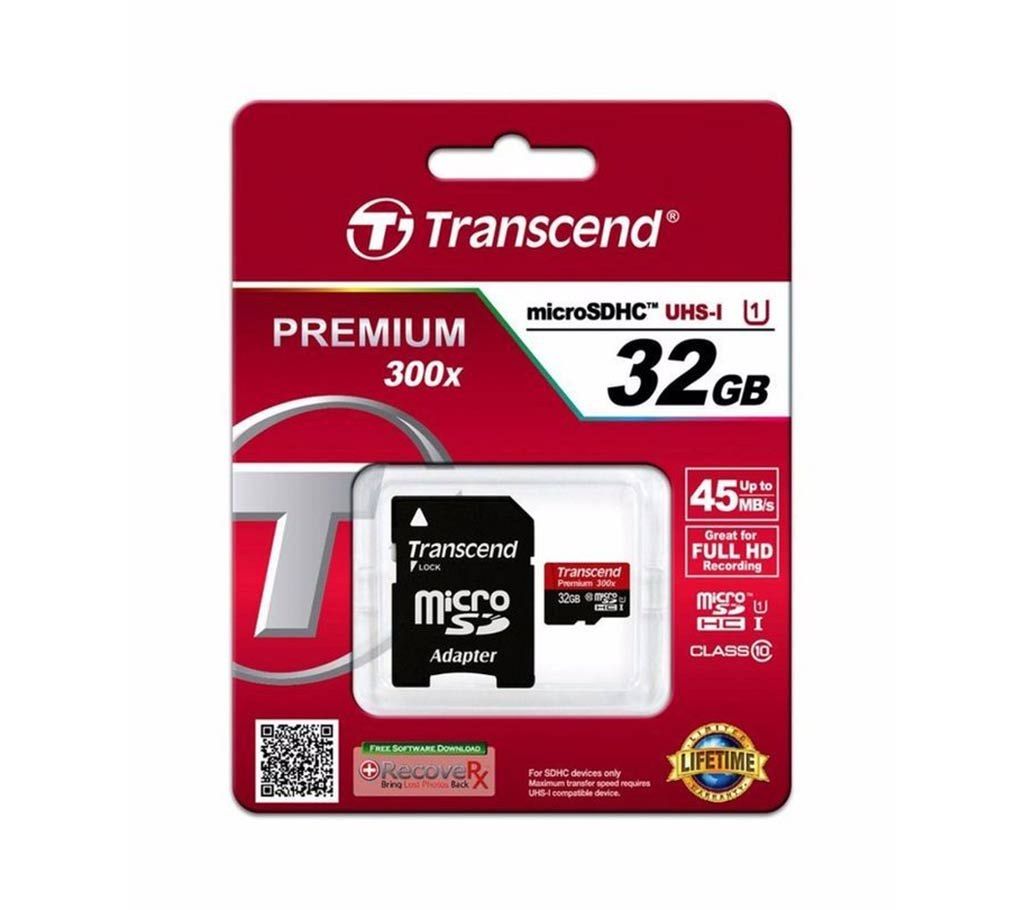 Transcend Micro SD Memory Card (32 GB)