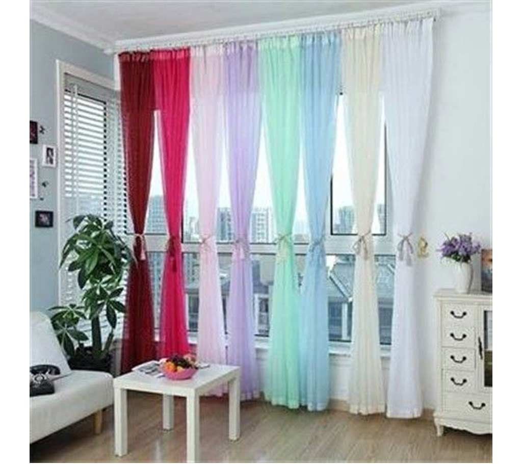 Georgette Fabric Made Colorful Curtain (Set of 5 pieces)