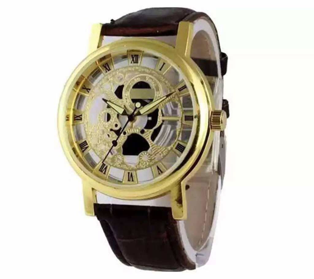 Skeleton gents wrist watch 