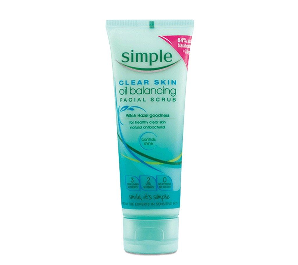 Simple Clear Skin Oil Balancing Facial scrub 