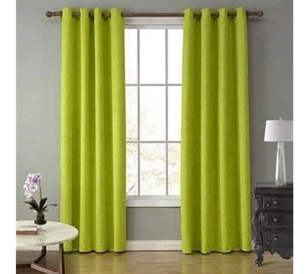 Satin Fabrics Curtain (Set of 2 Pieces)