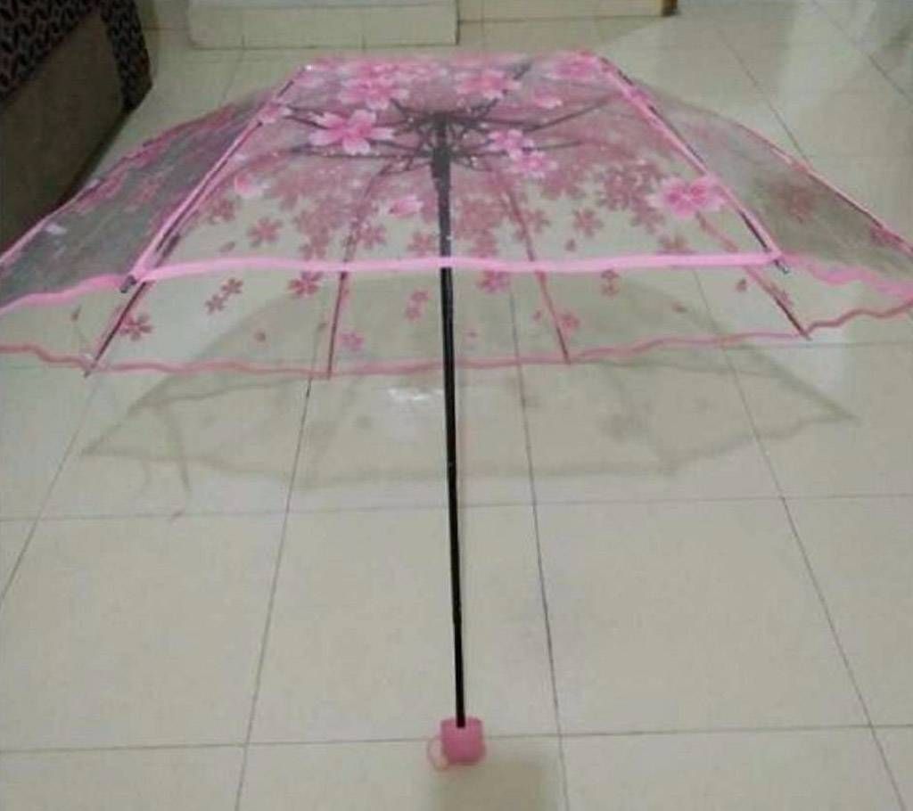 Moon Transparent Umbrella- White