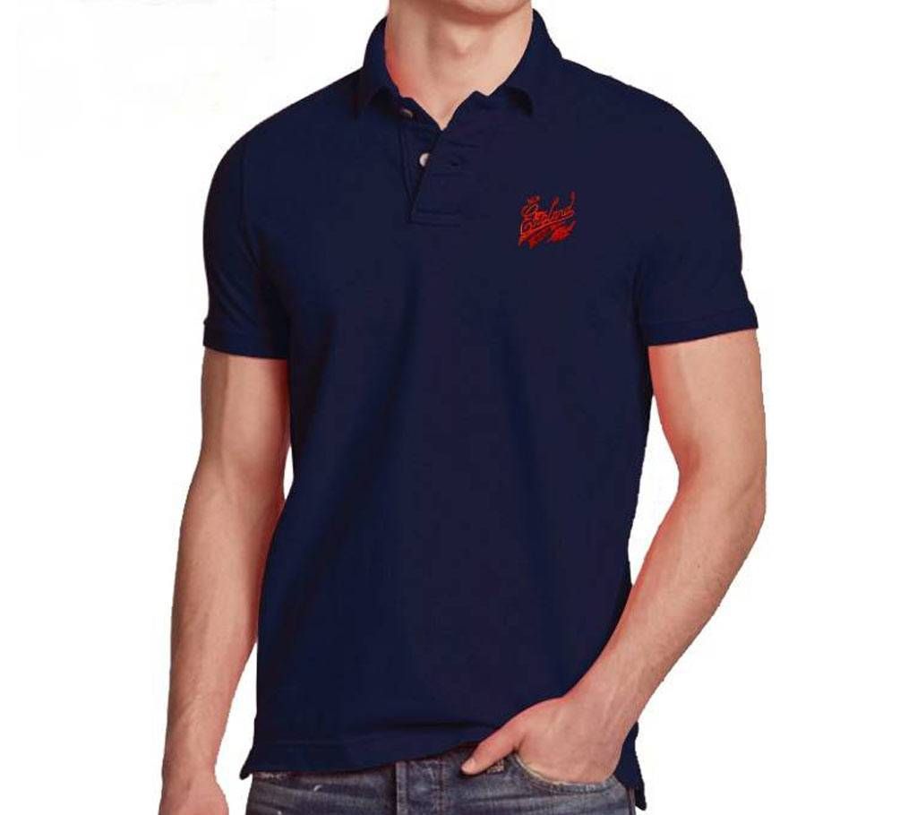 Menz cotton solid color polo shirt