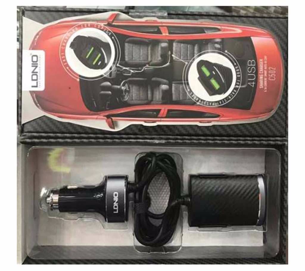 LDNIO Car Mobile Charger 4 USB