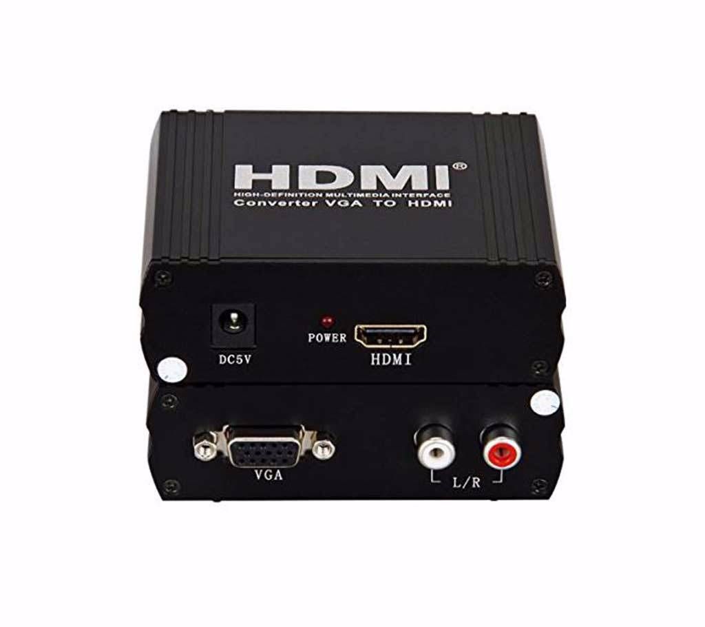 VGA+ r/L TO HDMI Converter