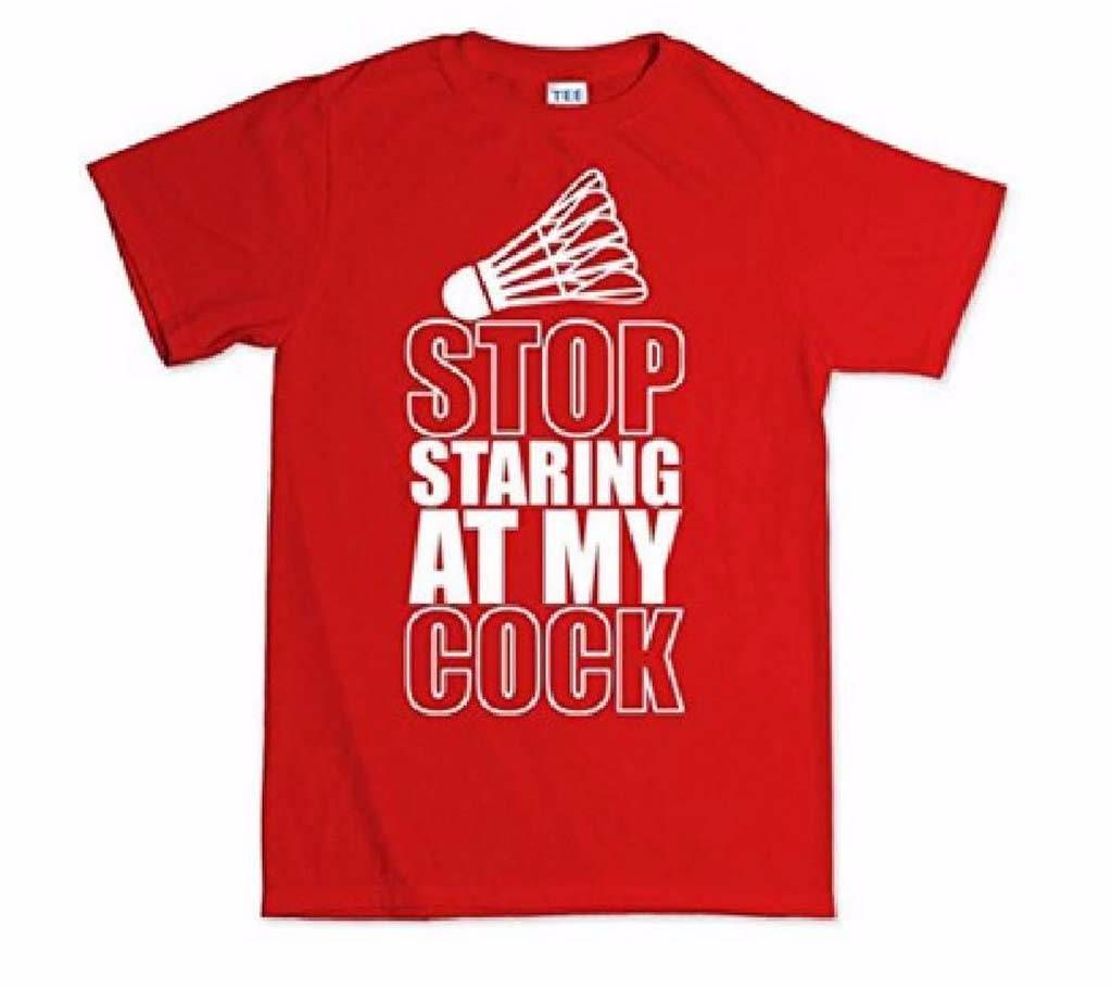 Stop Staring Printed T-Shirt For Men