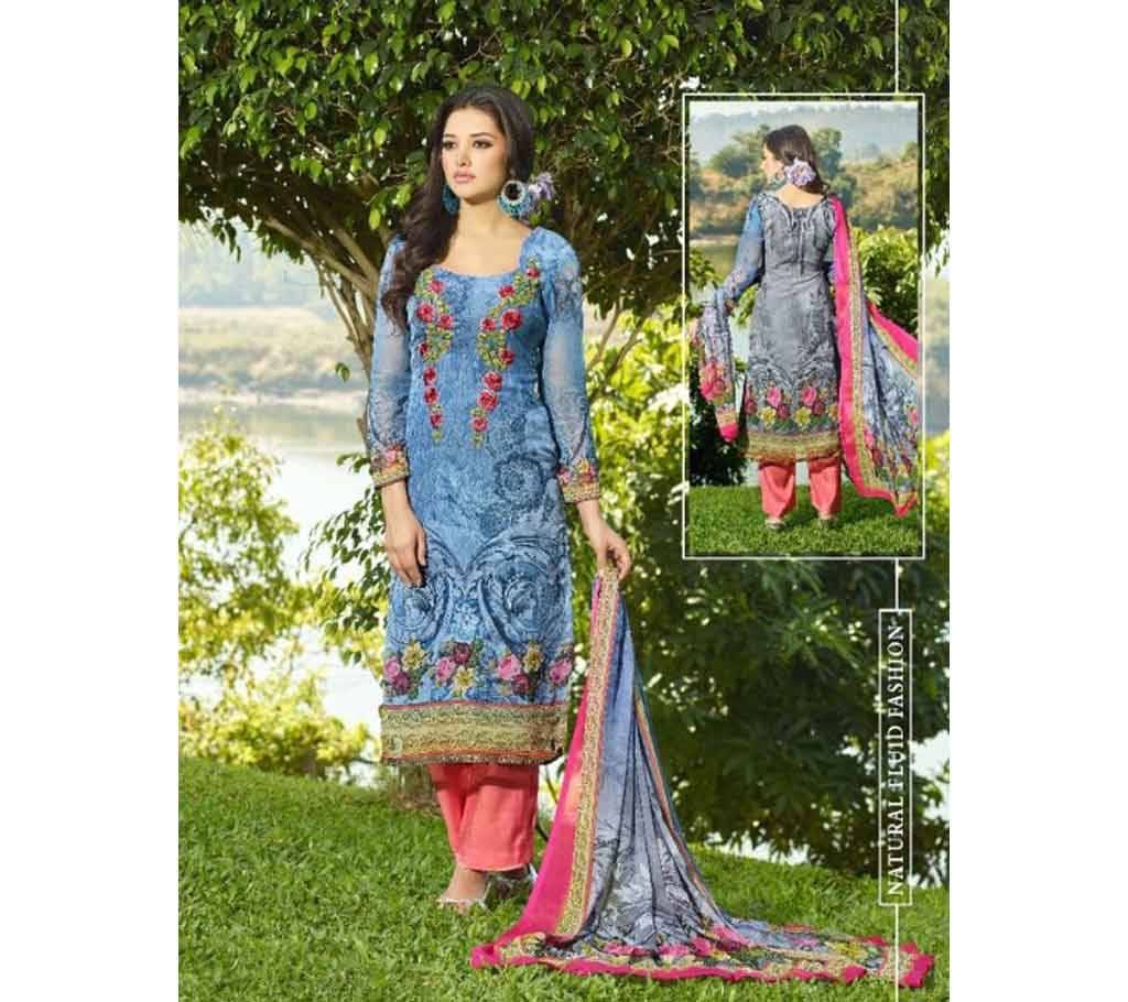 Moon Rise By Vol. 8 Unstitched Georgette Three Piece 