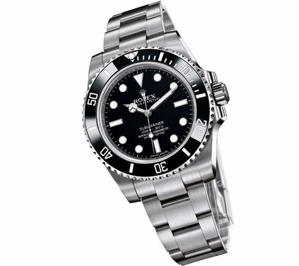 Rolex Silver chain gents watch-copy 