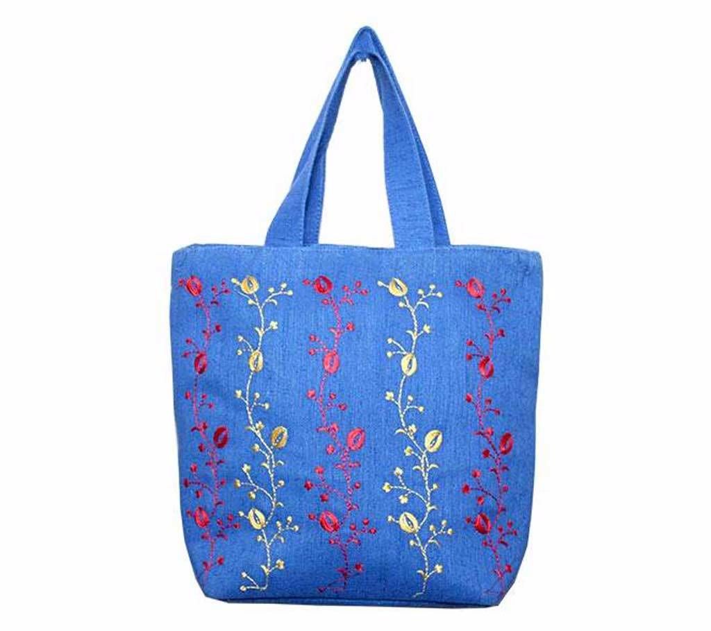 Stitch Blue Side Bag
