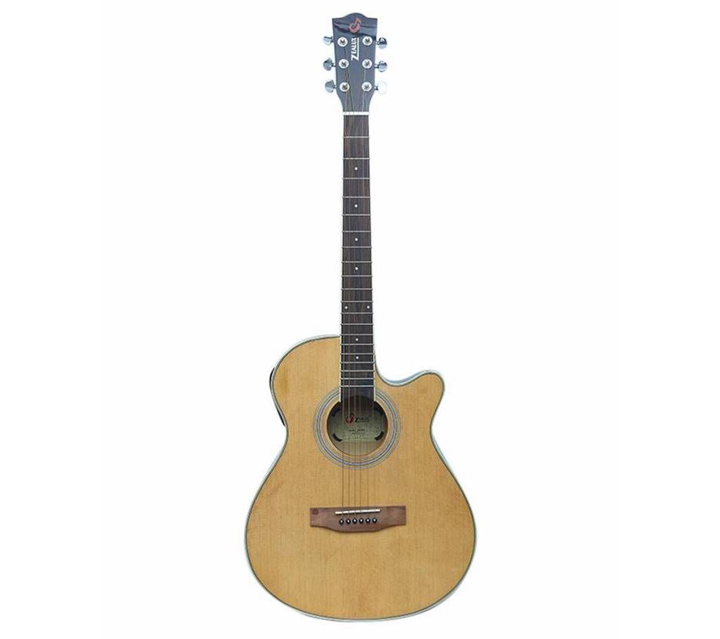 Beige Professional Semi Acoustic Guitar