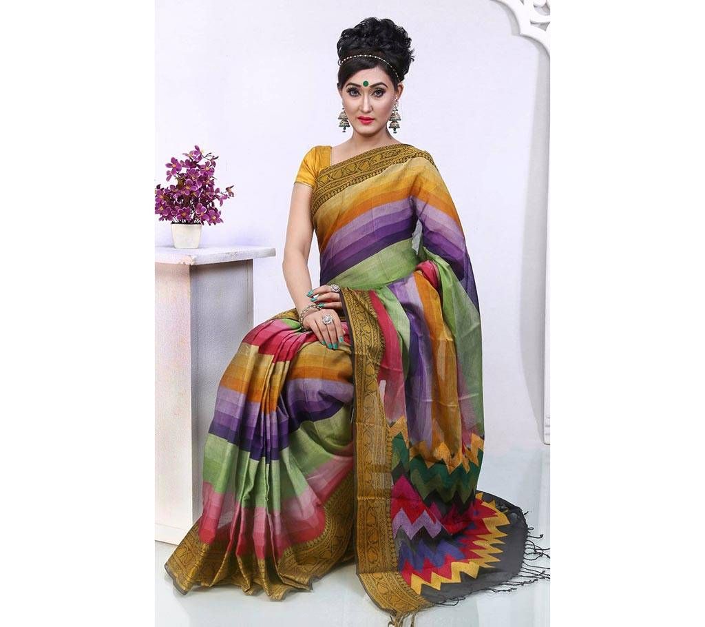 gas silk rainbow sharee