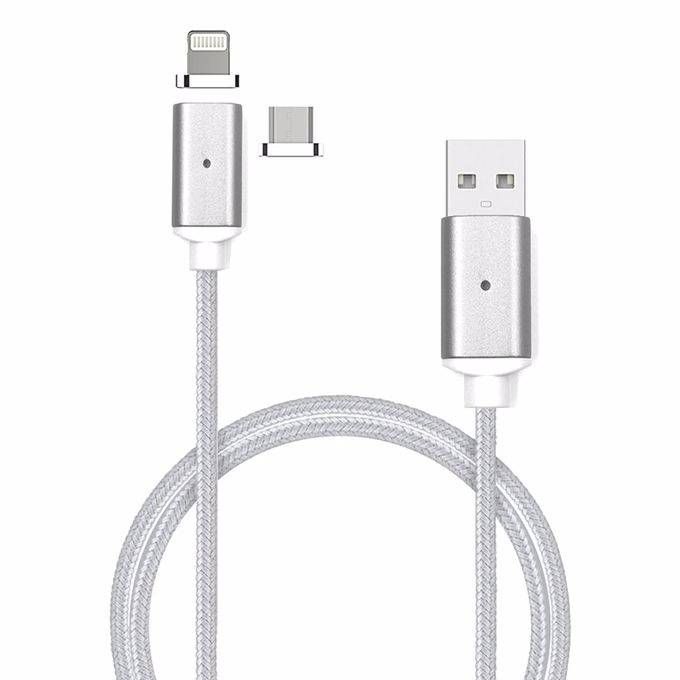 2in1 magnetic cable for IOS & Android