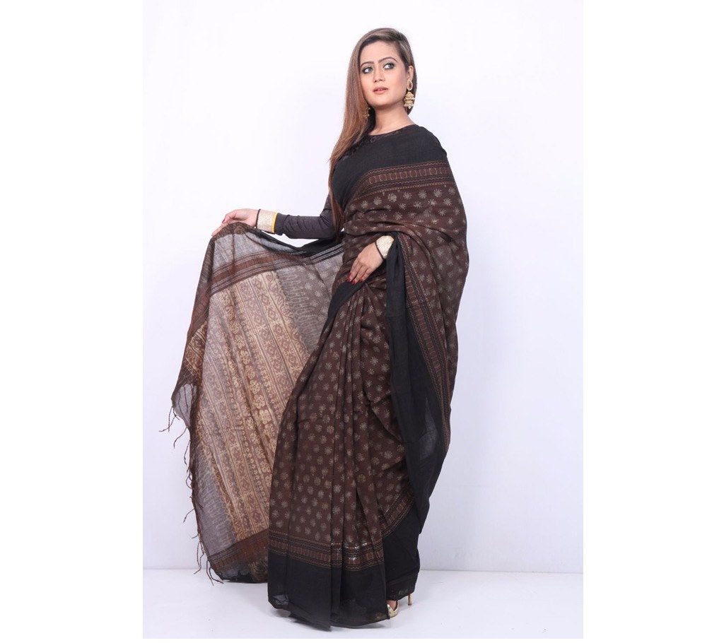 colorful printed cotton sharee