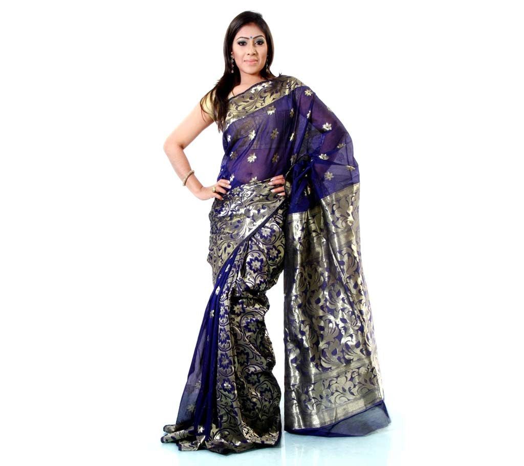 colorful half silk sharee