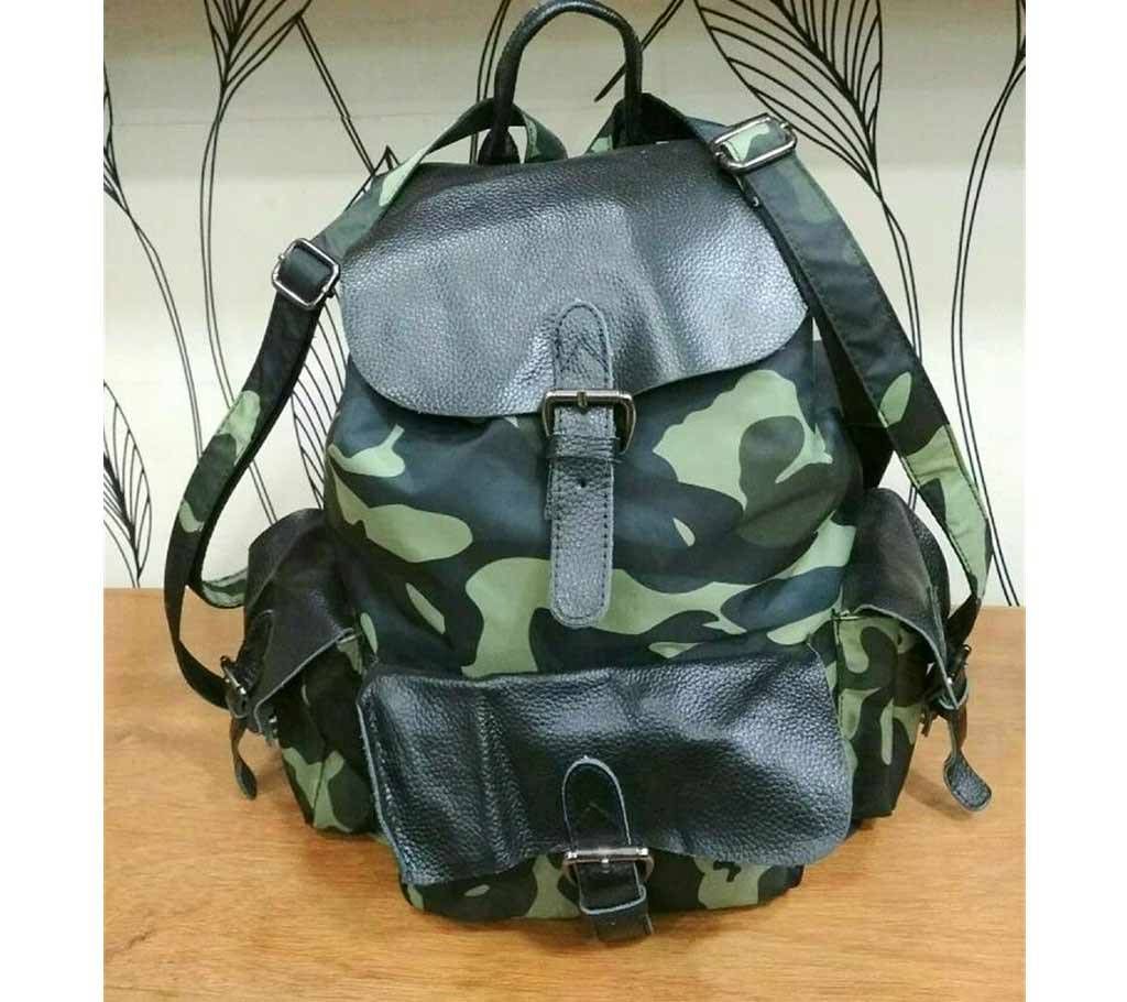 Ladies army design backpack