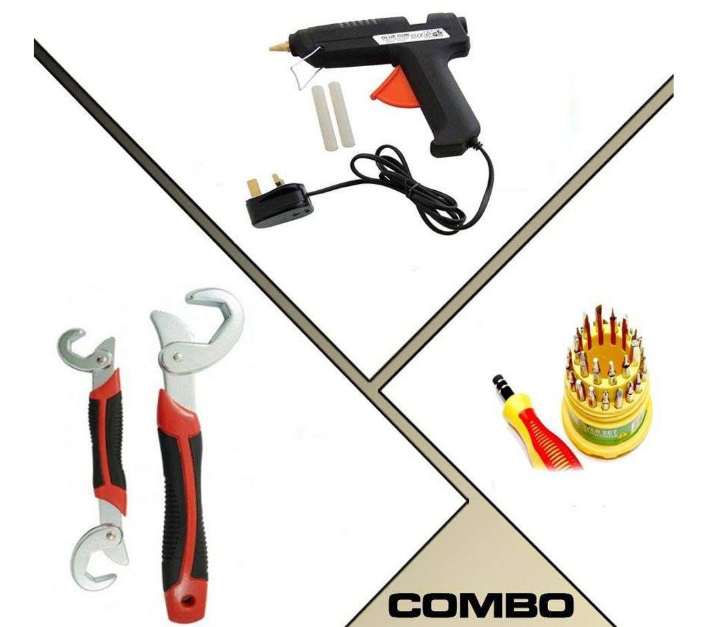 Snap & Grip Tool+ Glue gun+ 31 in 1 tools combo 
