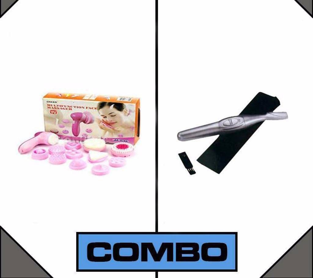 12 In 1 Beauty Massager + Eyebrow Trimmer (Combo)