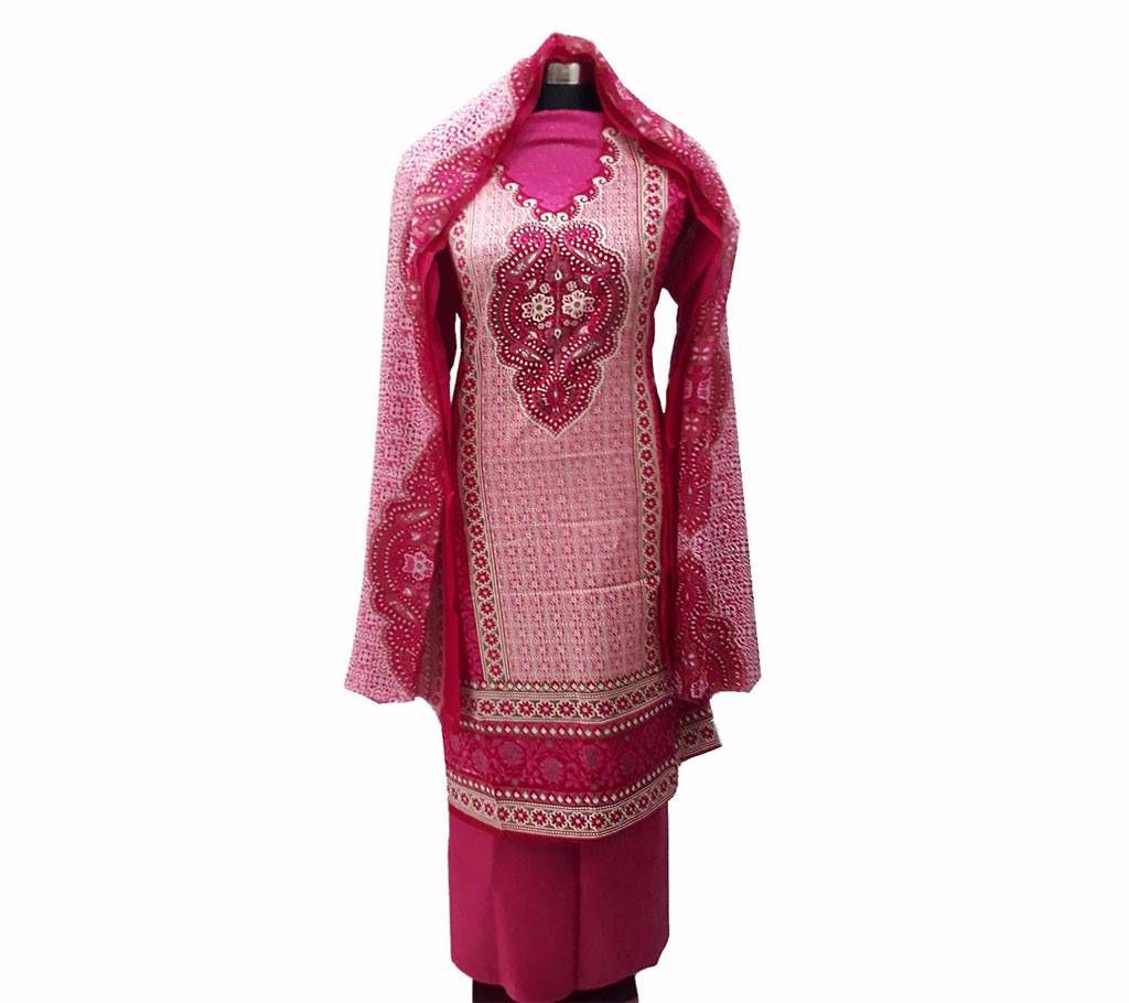 Unstitched Floral Lawn Three Pcs