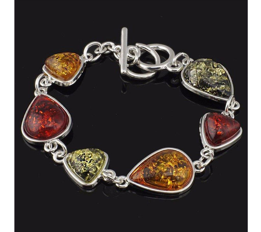 Multicolor stone setting bracelet