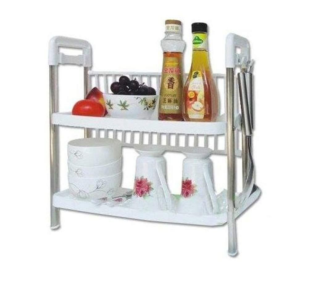 Kitchen Two Layer Disk Rack