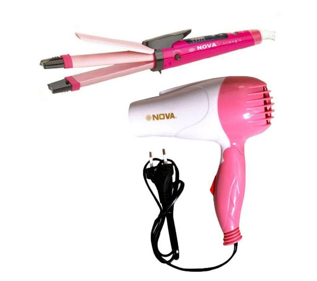 Nova 2 in 1 hair straightener and curler 