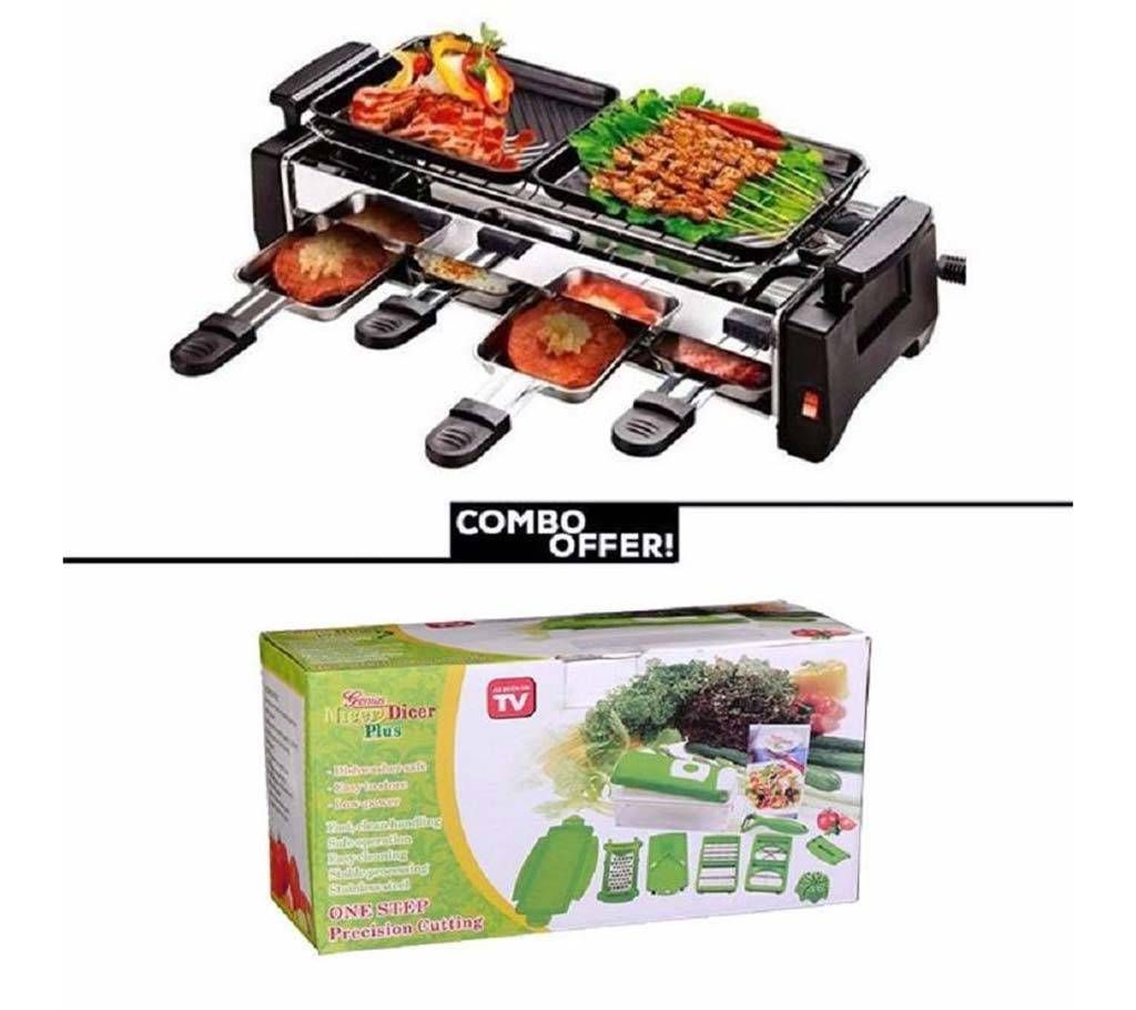 Barbecue Grill + Nicer Dicer Plus Combo