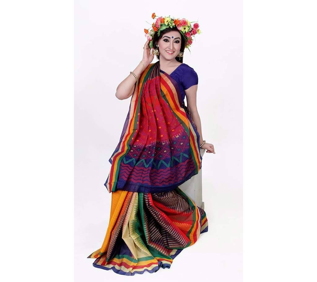 Maslain cotton sharee 