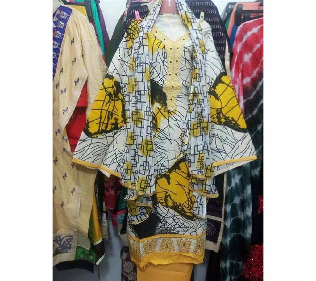 Unstitched Cotton Printed Three pcs